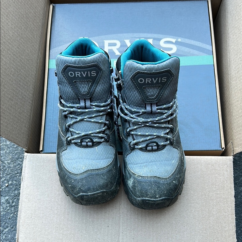 Orvis Teal and Gray Women's Outdoor Fishing Boots